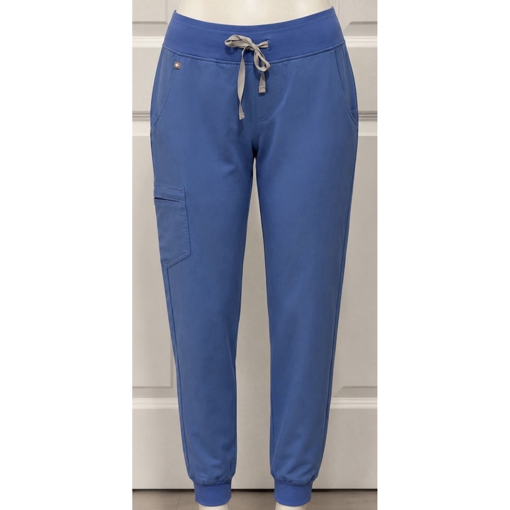 FIGS Women's NEW Zamora Jogger Scrub Pants Bottoms Size Medium M Ceil Blue